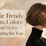 Collage of various haircuts and colors trending in 2026.